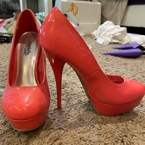 Peach heels